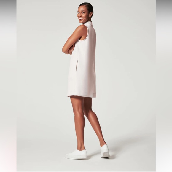 Spanx AirEssentials Mock Neck Dress • White Cloud size medium - Picture 5 of 12